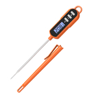 Electronic Wholesale digital pen meat thermometer with long stainless steel probe and bright backlight