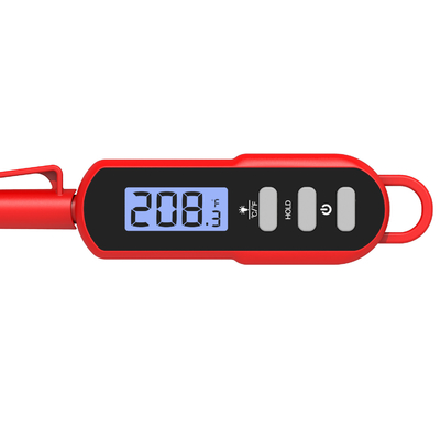 Electronic Wholesale digital pen meat thermometer with long stainless steel probe and bright backlight